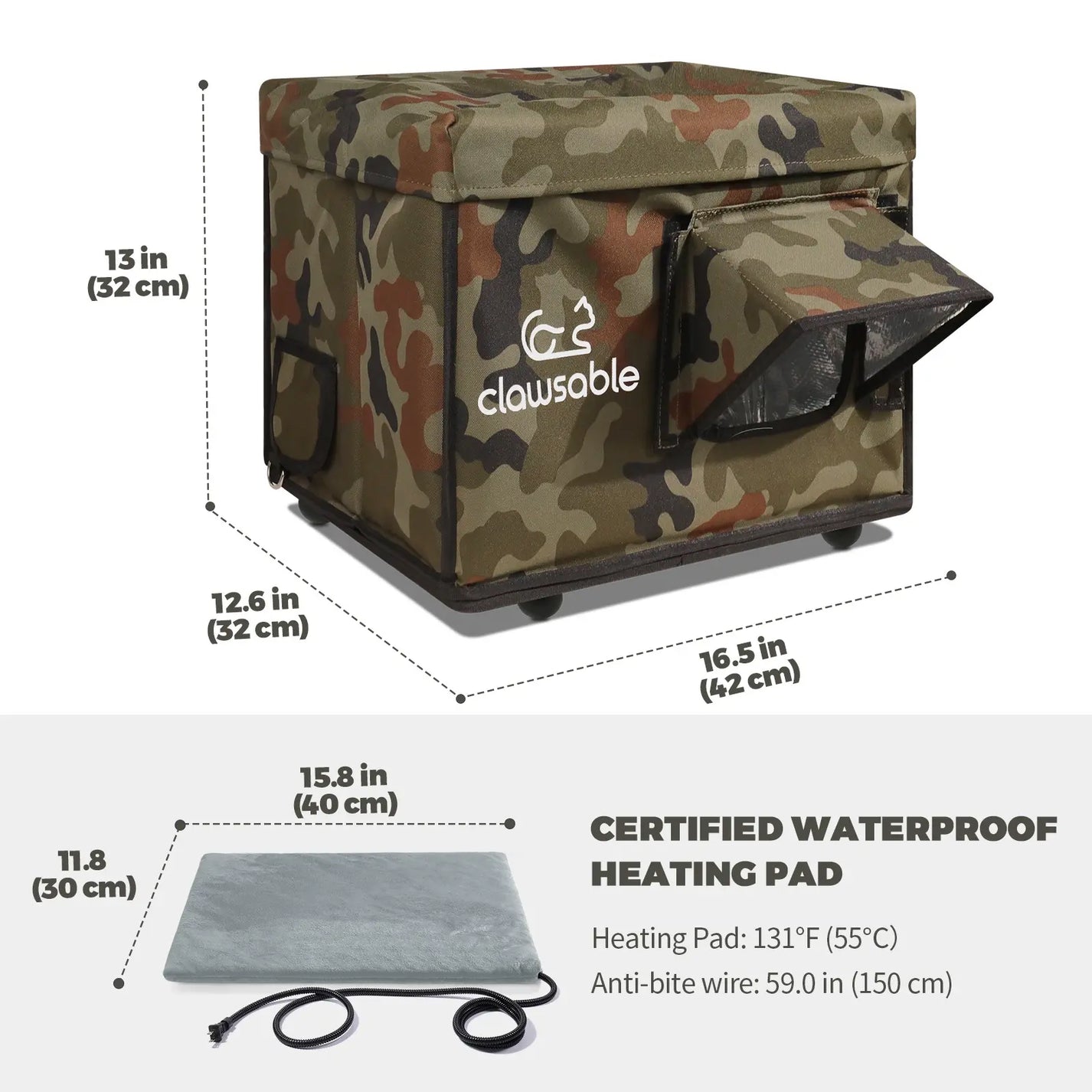 2024 Portable Heated Cat House - Small